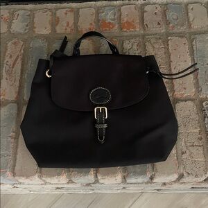 Dooney & Bourke Nylon Flap Backpack Black